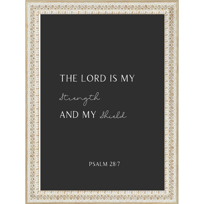 The Lord Is My Strength Canvas Magnet Board In 12X16 Frame