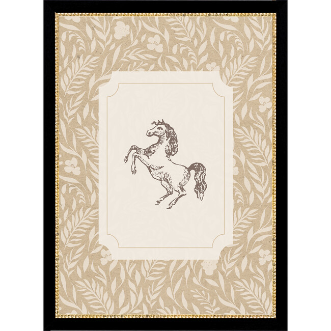 Pony Canvas Print In 11X15 Frame, Tan