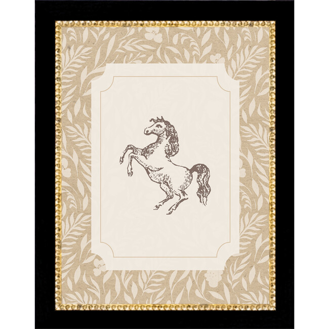 Pony Canvas Print In 7X9 Frame, Tan