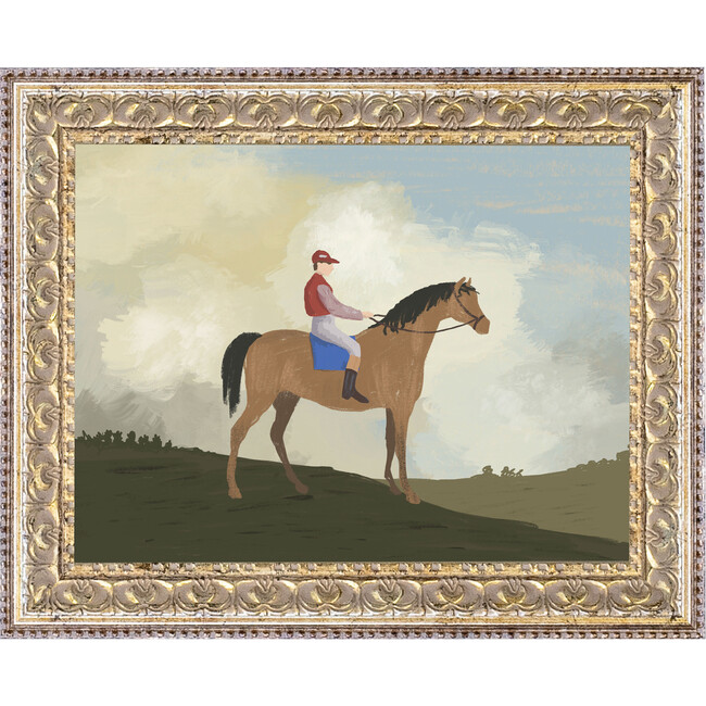 Horse Rider Canvas Print In 10X8 Frame