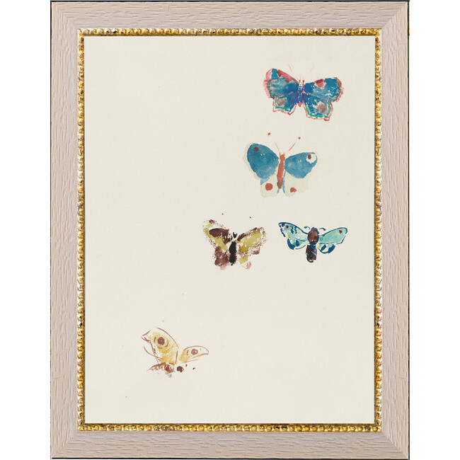 Flying Butterflies Canvas Print In 7X9 Frame