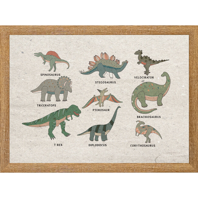 Dino Canvas Print In 15X11 Frame