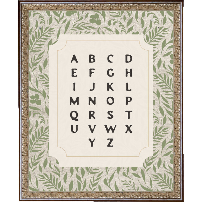Alphabet Canvas Print In 16X20 Frame