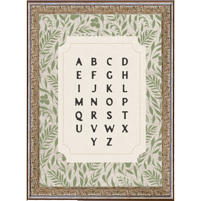 Alphabet Canvas Print In 12X16 Frame