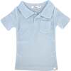 Terry Baby Polo Shirt, Sky Blue - Polo Shirts - 1 - thumbnail