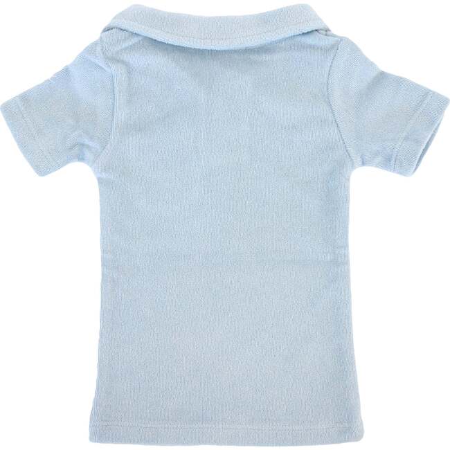 Terry Baby Polo Shirt, Sky Blue - Polo Shirts - 2