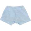 Pocket Drawstring Terry Baby Shorts, Sky Blue - Shorts - 2