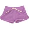 Drawstring Shorter Terry Track Short, Orchid - Shorts - 1 - thumbnail