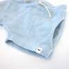 Pocket Drawstring Terry Baby Shorts, Sky Blue - Shorts - 3