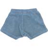 Pocket Drawstring Terry Baby Shorts, Fog - Shorts - 2