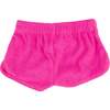 Drawstring Shorter Terry Track Short, Cotton Candy - Shorts - 2