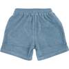 Boys Cotton Terry Track Short, Fog - Shorts - 2