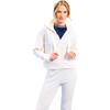 Womens Rib Crop Hoodie, Sugar Swizzle - Sweatshirts - 1 - thumbnail