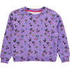 Girls Crewneck, Butterflies on Purple - Sweatshirts - 1 - thumbnail