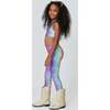 Girls Legging, Rainbow Glitter Foil - Leggings - 3