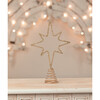 Old Gold Moravian Star Wire Tree Topper - Tree Toppers - 3