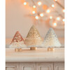 Metallic Mini Bottle Brush Trees, Set of 3 - Accents - 2