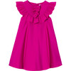 Girl Special Occasion Sleeveless Dress, Fuchsia - Dresses - 1 - thumbnail