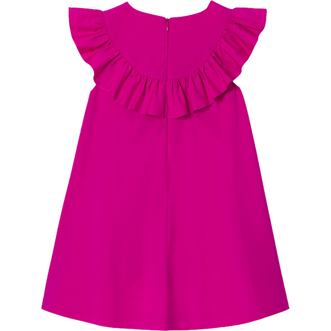 Girl Special Occasion Sleeveless Dress, Fuchsia - Dresses - 2