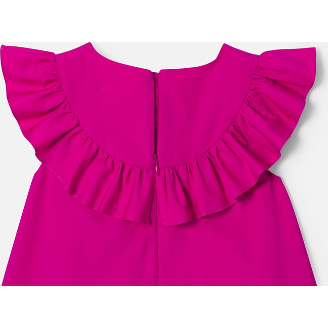 Girl Special Occasion Sleeveless Dress, Fuchsia - Dresses - 4