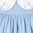 Baby Girl Embroidered Chambray Dress, Blue - Dresses - 6