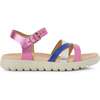 Soleima Padded Sandals, Pink - Sandals - 1 - thumbnail