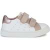 Rose Nashik Velcro Sneakers, White - Sneakers - 1 - thumbnail