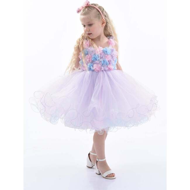 Rose Campanula Dress, Lilac - Dresses - 4