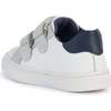 Navy Nashik Velcro Sneakers, White - Sneakers - 4