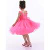 Rose Campanula Dress, Neon Pink - Dresses - 4