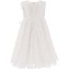 Pamela Embroidered Dress, Cream - Dresses - 5