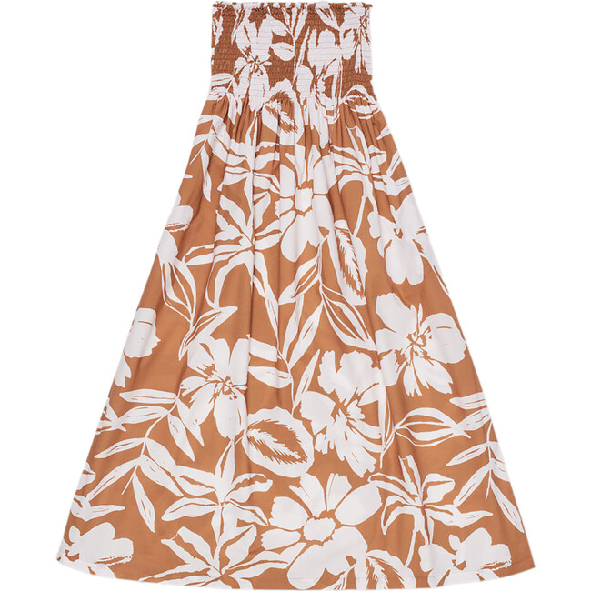 Women's Desert Floral Print 2-In-1 Convertible Smocked Waist Skirt, Sequoia
