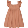 Valley Square Neck Ruffle Sleeve Dress, Canyon Clay - Dresses - 1 - thumbnail