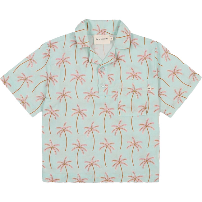 Palm Springs All-Over Print Polo Shirt, Mint