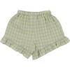 Canyon Seersucker Gingham Short, Yellow & Green - Shorts - 1 - thumbnail