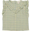 Canyon Seersucker Gingham Blouse, Yellow & Green - Blouses - 1 - thumbnail