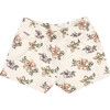 Rancho Hibiscus Print Short, Cream - Shorts - 1 - thumbnail