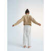 Russel Cable Knit Oversized Jumper, Beige - Sweaters - 5
