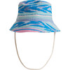 Figueroa Print Bucket Hat, Blue - Hats - 1 - thumbnail