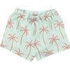 Baby Palm Springs All-Over Print Short, Light Blue - Shorts - 1 - thumbnail