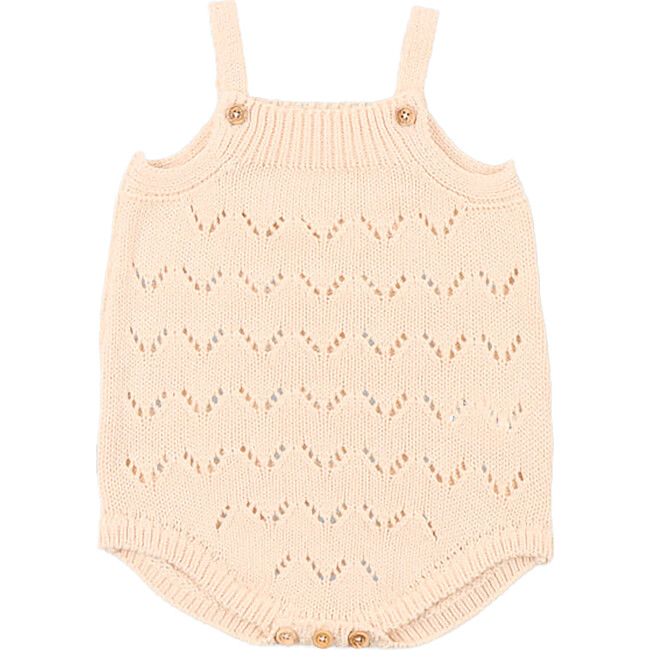 Baby Franklin Knit Sleeveless Romper, Natural