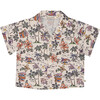 Baby Belmont Print Short Sleeve Shirt, Multicolors - Shirts - 1 - thumbnail