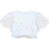 Abbott Swiss Embroidered Blouse, White - Blouses - 1 - thumbnail