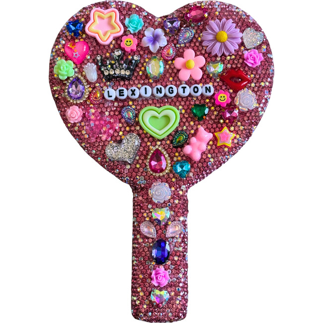 Blingy Heart Mirror Personalized