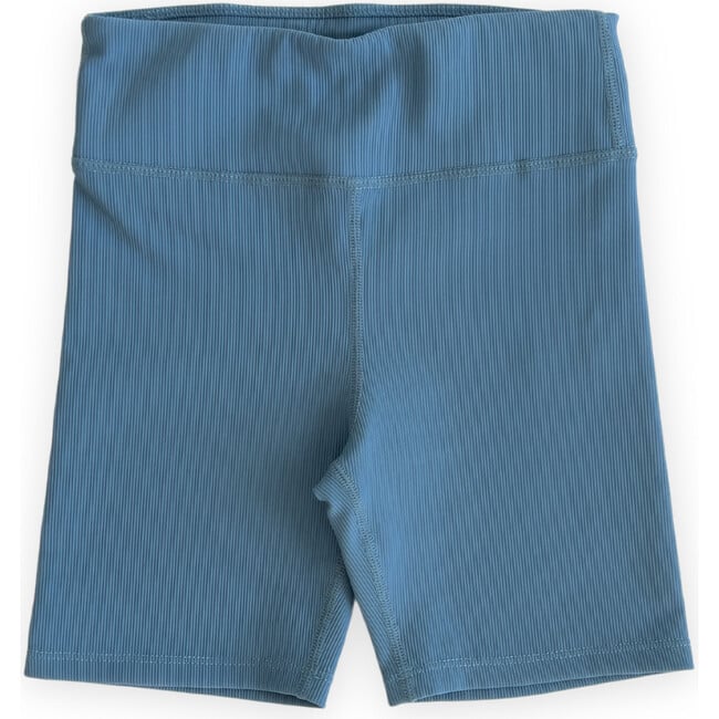 Ribbed Cycle Shorts, Cornflower