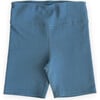 Ribbed Cycle Shorts, Cornflower - Shorts - 1 - thumbnail