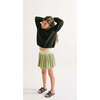 Pleated Court Skort, Lime - Skirts - 2