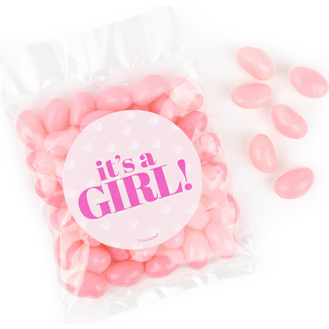 It's a Girl Party Favor Bag with Jelly Beans, Set of 12
