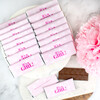 It's a Girl Wrapped Belgian Milk Chocolate Candy Bar, Set of 18 - Other Accessories - 2