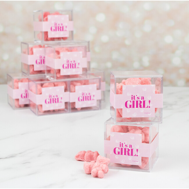 It's a Girl JUST CANDY® Favor Cube with Gummy Bears, Set of 12 - Other Accessories - 2